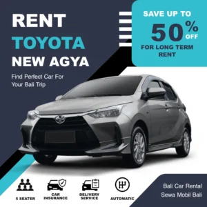 Bali Car Rental Toyota New Agya Automatic 2023